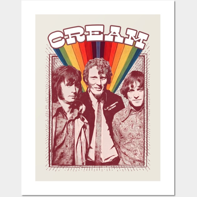 Cream -- 60s Retro Fan Artwork Wall Art by DankFutura